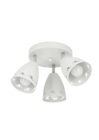 Lampa sufitowa Coty 3xE14 biały matowy 38 cm - zdjęcie produktu 7