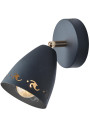 Lampa ścienna Coty 1xE14 czarny 10 cm