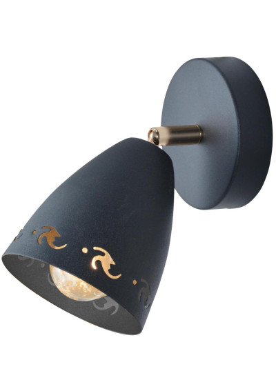 Lampa ścienna Coty 1xE14 czarny 10 cm