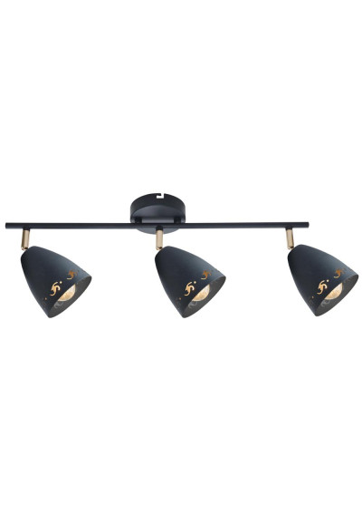 Lampa sufitowa Coty 3xE14 czarny 70 cm