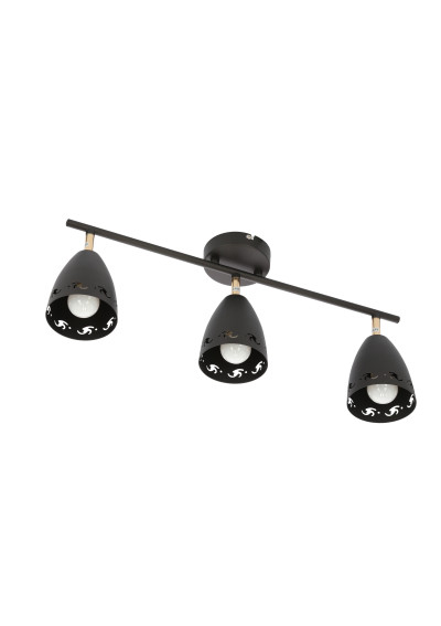 Lampa sufitowa Coty 3xE14 czarny 70 cm - zdjęcie produktu 3