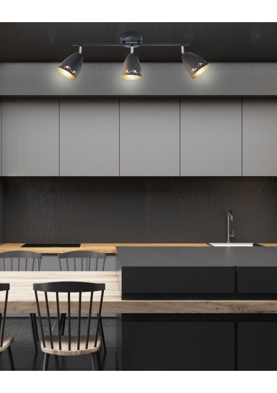 Coty ceiling light 3xE14 black 70 cm - product image 7