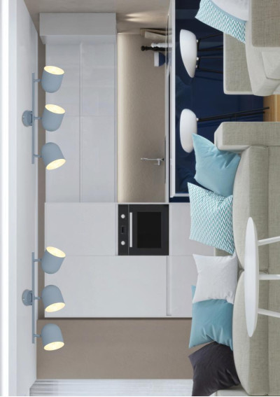 Azuro ceiling light 3xE27 grey mat 55 cm - product image 2