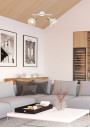 Puerto ceiling light 2xE14 white 37 cm - product image 1