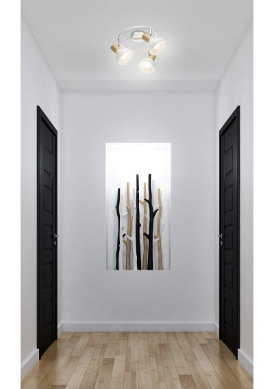 Puerto ceiling light 3xE14 white 40 cm - product image 9