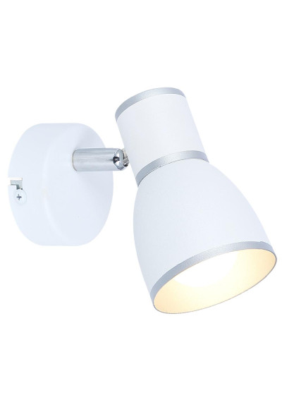 Lampa ścienna Fido 1xE14 biały + chromowy 13 cm
