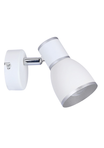 Lampa ścienna Fido 1xE14 biały + chromowy 13 cm - zdjęcie produktu 2