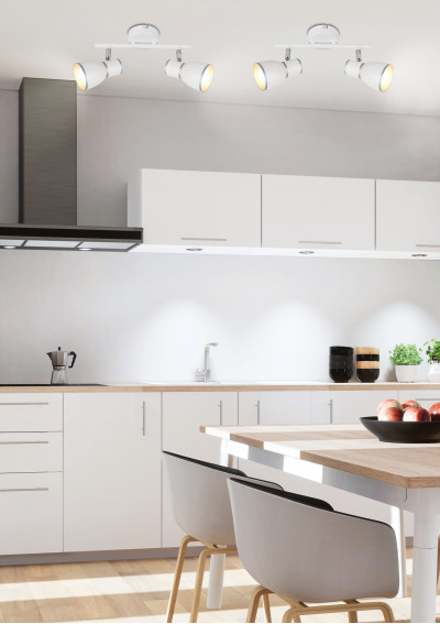 Fido ceiling light 2xE14 white / chromee 35 cm - product image 1