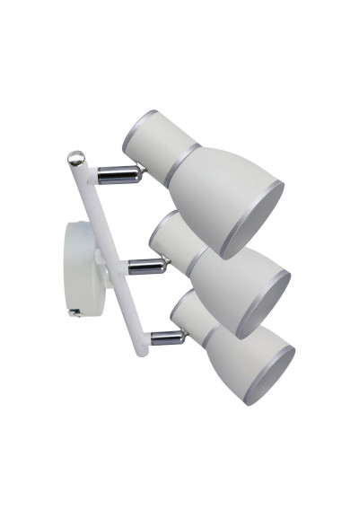 Lampa sufitowa Fido 3xE14 biały + chromowy 52 cm - zdjęcie produktu 9