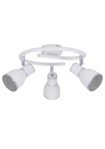 Lampa sufitowa Fido 3xE14 biały + chromowy 43 cm - zdjęcie produktu 7