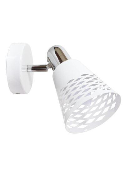 Discovery wall light 1xE14 chromee / white 10 cm