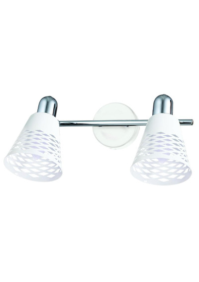 Lampa sufitowa Discovery 2xE14 chromowy + biały 46 cm