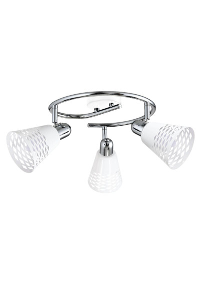 Lampa sufitowa Discovery 3xE14 chromowy + biały 50 cm