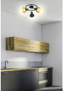 Diso ceiling light 3xE27 czarno gold 45 cm - product image 1