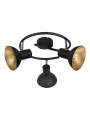 Lampa sufitowa Diso 3xE27 czarno złoty 45 cm - zdjęcie produktu 3