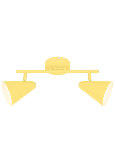 Amor ceiling light 2xE14 bananowy 42 cm
