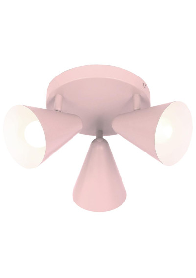Amor ceiling light 3xE14 jasny róż 34 cm