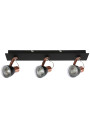 Markus ceiling light 3xGU10 copper / black 47 cm