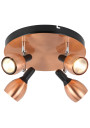Lampa sufitowa Cross 4xGU10 miedziany 35 cm