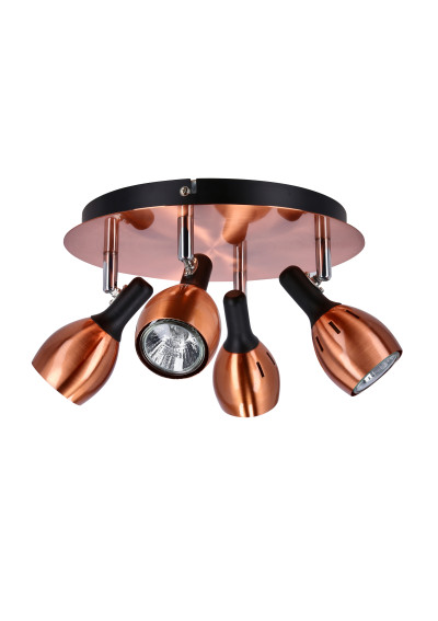 Lampa sufitowa Cross 4xGU10 miedziany 35 cm - zdjęcie produktu 3