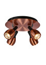 Lampa sufitowa Cross 4xGU10 miedziany 35 cm - zdjęcie produktu 4