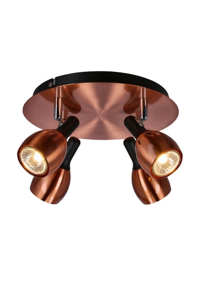 Cross ceiling light 4xGU10 copper 35 cm - product image 4