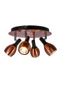 Cross ceiling light 4xGU10 copper 35 cm - product image 5