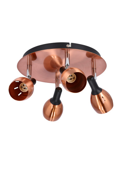 Lampa sufitowa Cross 4xGU10 miedziany 35 cm - zdjęcie produktu 9