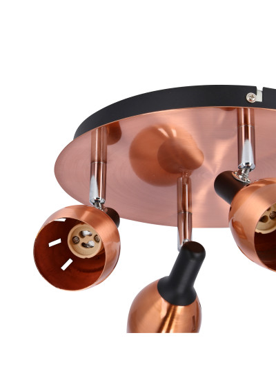 Cross ceiling light 4xGU10 copper 35 cm - product image 10