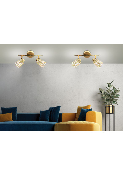 Lampa sufitowa York 2xG9 mosiężny 37 cm - zdjęcie produktu 1