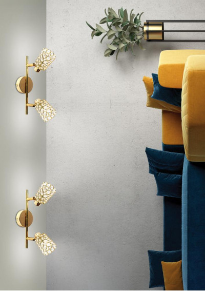 Lampa sufitowa York 2xG9 mosiężny 37 cm - zdjęcie produktu 2