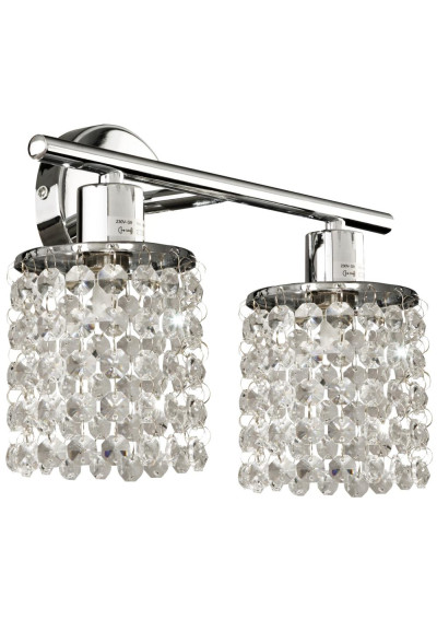 Lampa sufitowa Royal 2xG9 chromowy, kryształki bezbarwne 31 cm