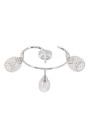 Clear ceiling light 3xG9 chromee 64 cm