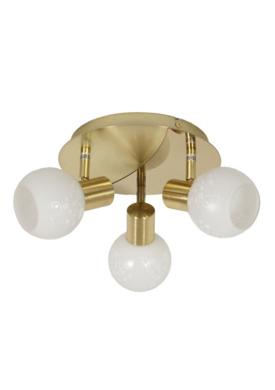 Avila ceiling light 3xE14 mosiężny 36 cm