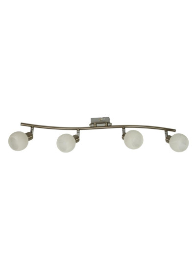 Alabaster ceiling light 4xG9 satynowy / chromee 78 cm