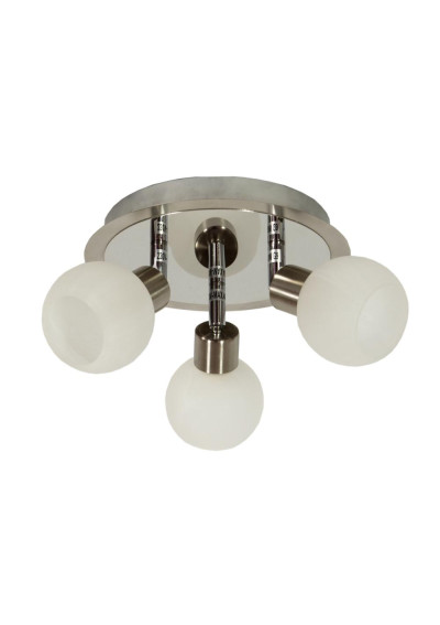 Alabaster ceiling light 3xG9 satynowy / chromee 30 cm