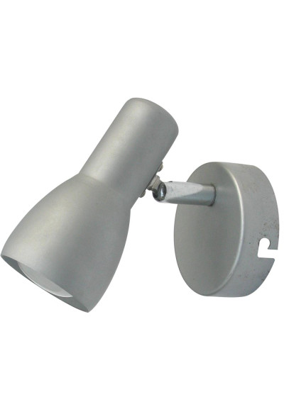 Lampa ścienna Picardo 1xE14 szaro srebrny 8 cm