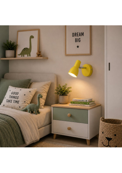 Lampa ścienna Picardo 1xE14 musztardowy 8 cm - zdjęcie produktu 2