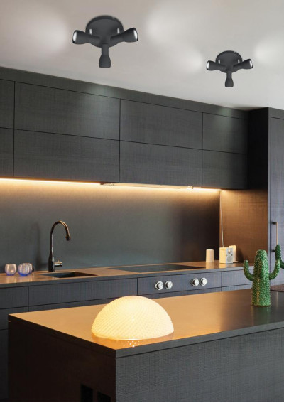 Picardo ceiling light 3xE14 black 29 cm - product image 2