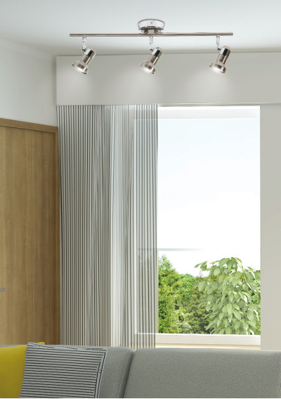 Arkon ceiling light 3xGU10 satin nickel, chrome 56 cm - product image 1