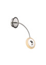 Lampa ścienna Arm 5 W LED 3000 K czarny + chromowy 22 cm