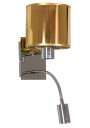 Lampa ścienna Sylwana 40 W LED 3000 K chromowy + złoty 13 cm