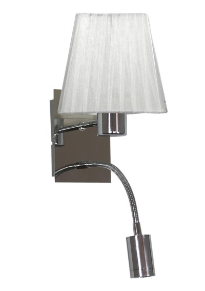 Lampa ścienna Sylwana 40 W LED 3000 K chromowy + biały 15 cm