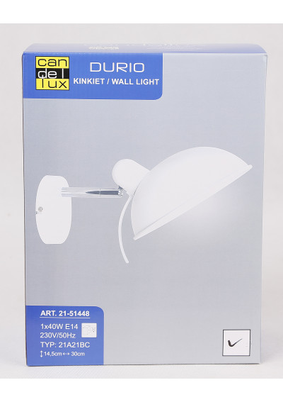 Durio wall light 1xE14 white 30 cm - product image 3