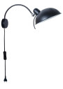 Lampa ścienna Nora 1xE14 czarny 21 cm