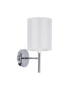 Lampa ścienna Yan 1xE14 srebrny 12 cm