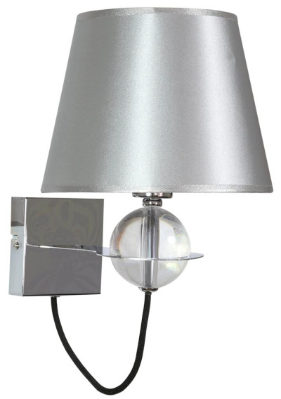 Tesoro wall light 1xE14 silver 22 cm