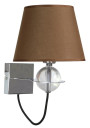 Tesoro wall light 1xE14 brown 22 cm