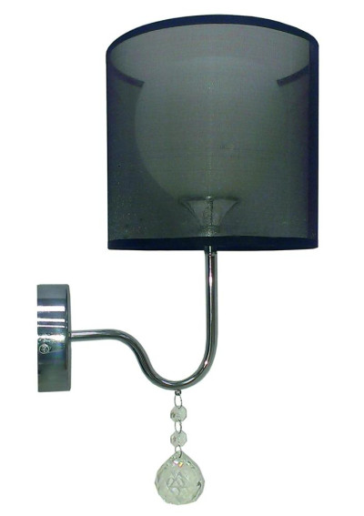 Lampa ścienna Brava 1xE27 czarny 15 cm