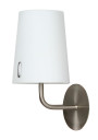 Lampa ścienna Muscat 1xE14 nikiel mat 18 cm